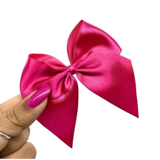 Kit 100 Laços de Cetim Tamanho Grande 10 cm Para Lembrancinha Personalizados Decoração Artesanal