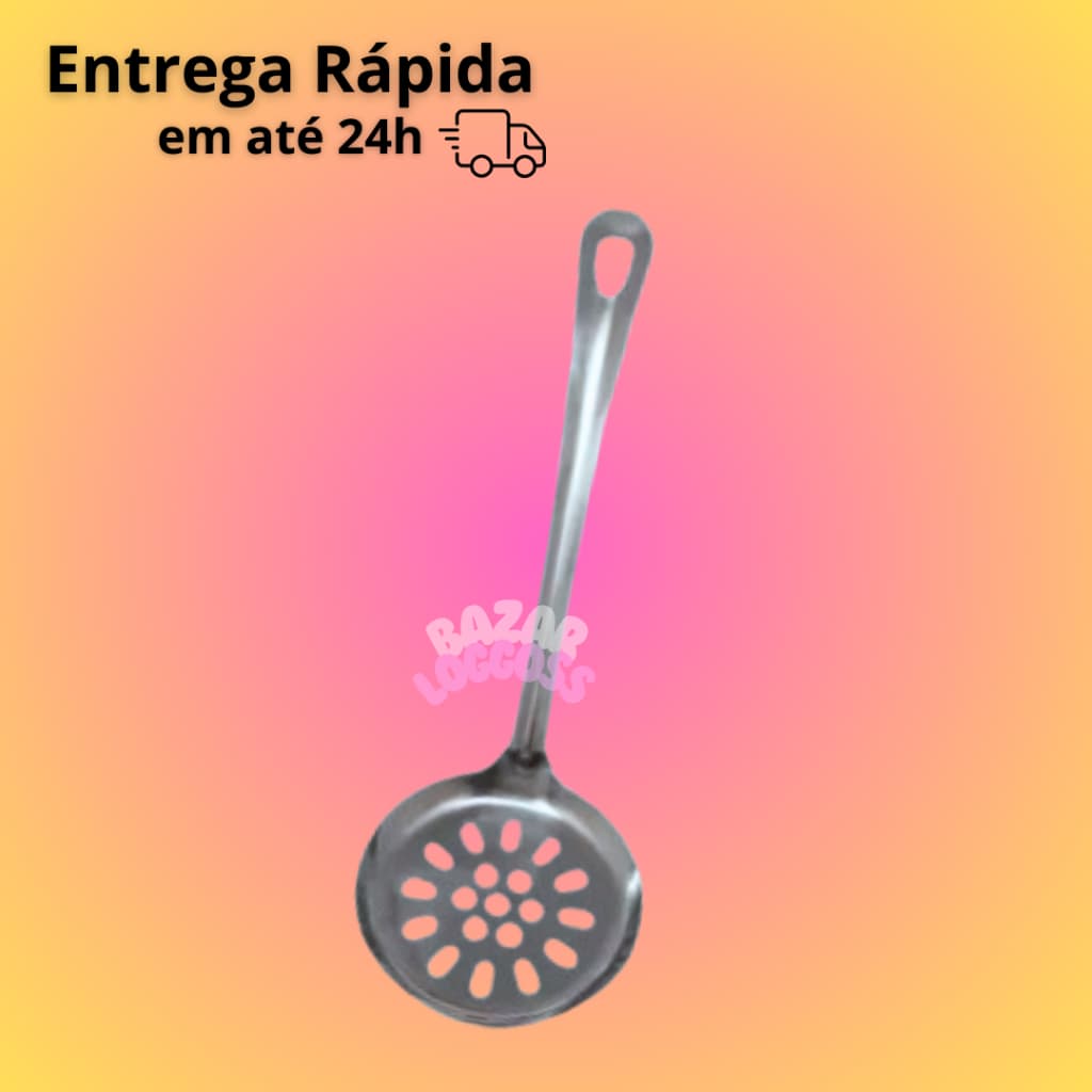 Escumadeira de Mesa Em Aço Inox | 24 cm