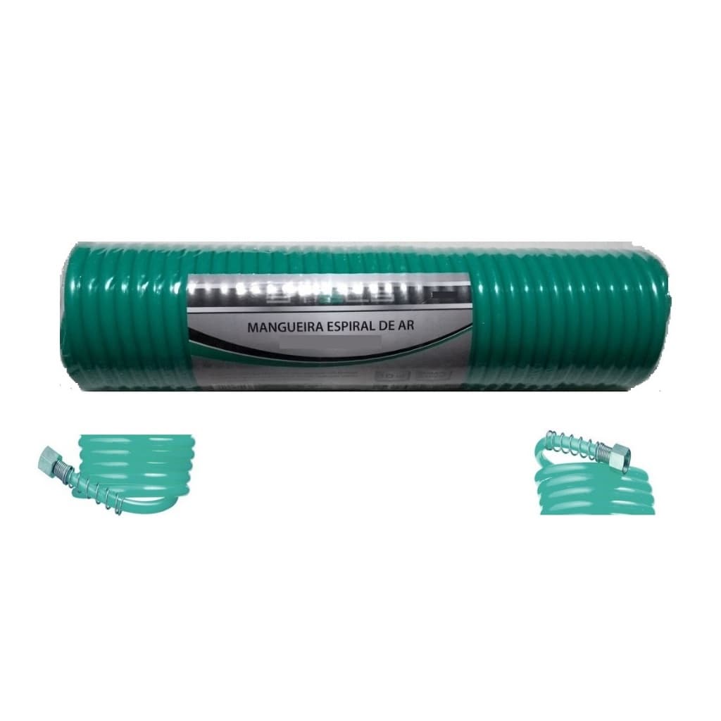 Mangueira De Ar Espiral 1/4 10 Metros Para Compressor Pistolas De Pintura Marca Stels