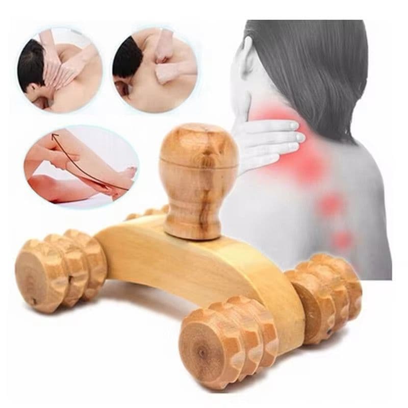 Massageador Carrinho de Madeira Maderoterapia Portátil Corporal Relaxante Massagem Anti Stress