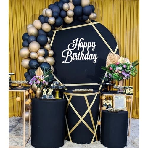 Lettering Painel Decorativo Happy Birthday Feliz Aniversário Frase Mdf
