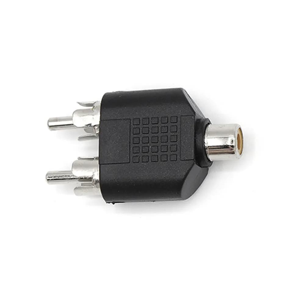 ADAPTADOR RCA PARA 2 RCA MACHO PLUG