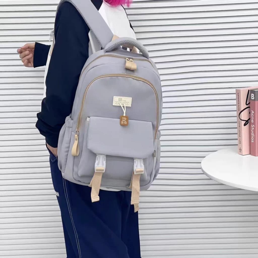 Mochila escolhar kit 2 mochila feminina Grande Capacidade para note book Mochila Unissex promocao
