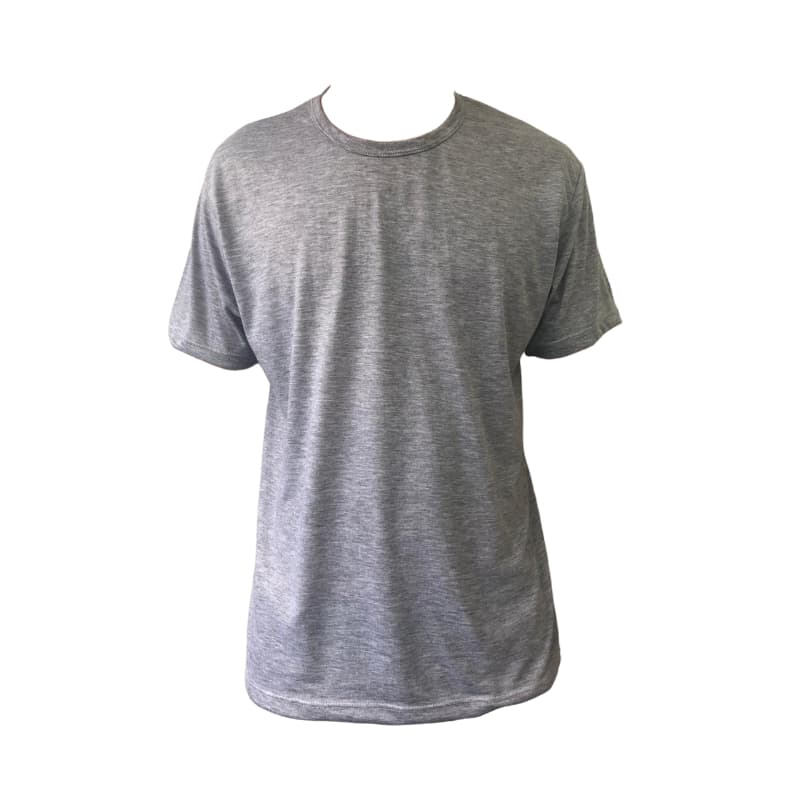 Camisa Plus Size G1, G2, G3 CINZA MESCLA 100% poliéster para sublimar.