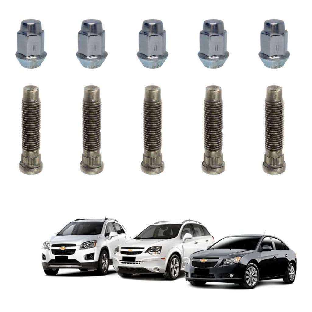 10 Prisioneiro Parafuso Roda Com Porca Captiva Cruze Tracker