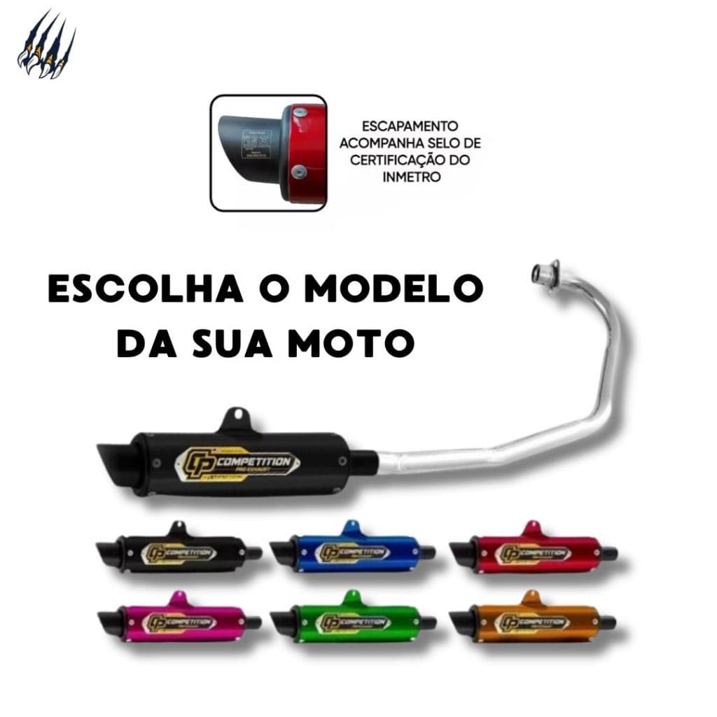 Escape Competition Moto Honda Varios Modelos - Escolha o Modelo da Sua Moto
