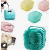 Escova Pet Dispensar  Sabonete Líquido Silicone Shampoo Adulto Criança Pronta Entrega