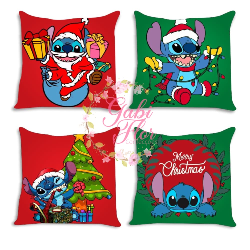 Kit 4 Capas De Almofadas Natalinas Luxo Casa Decoração