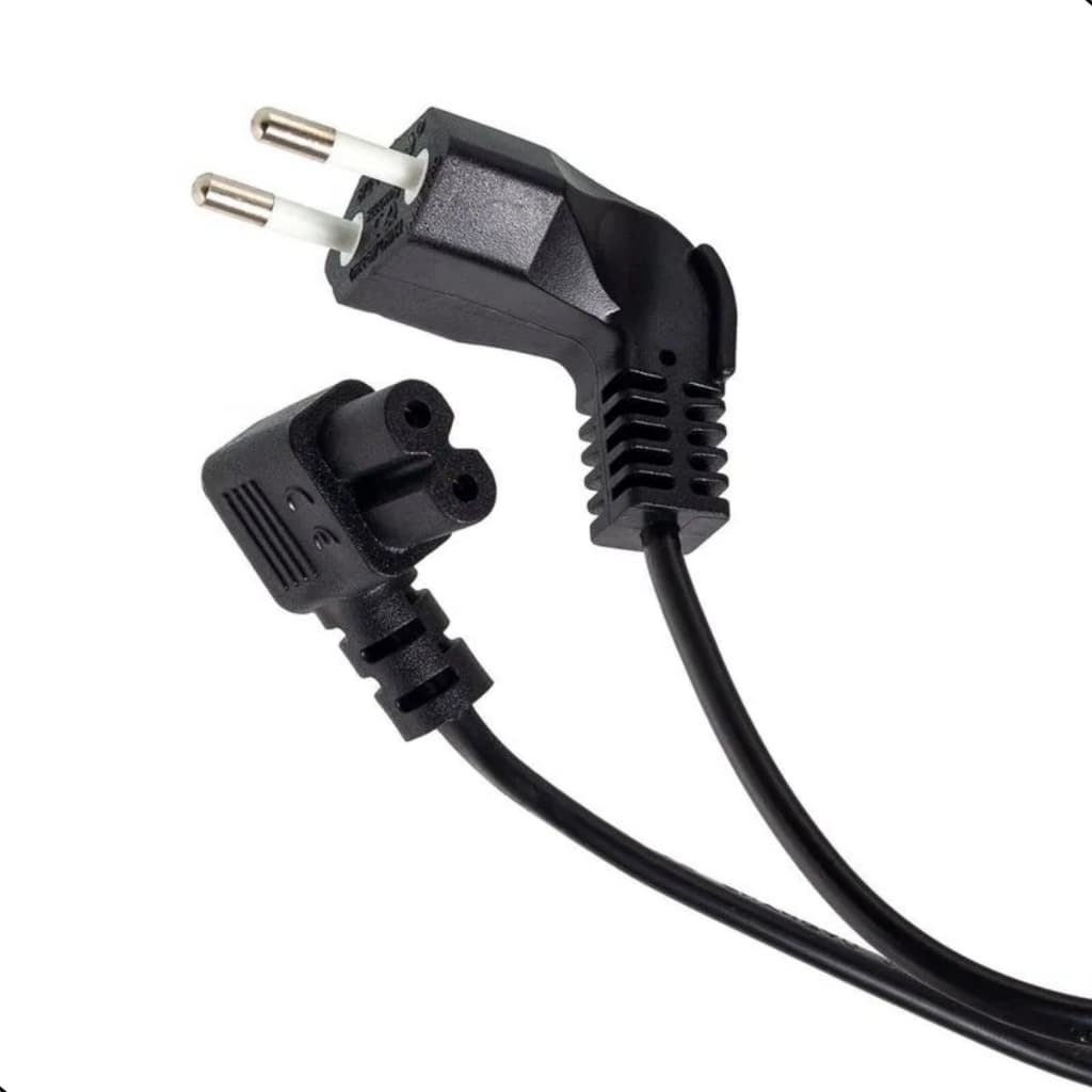 Cabo De Força Bipolar Alimentação Smart Tv Samsung Radio em L 90 Graus