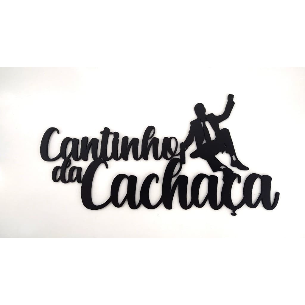 Placa Decorativa em MDF Cantinho da Cachaça