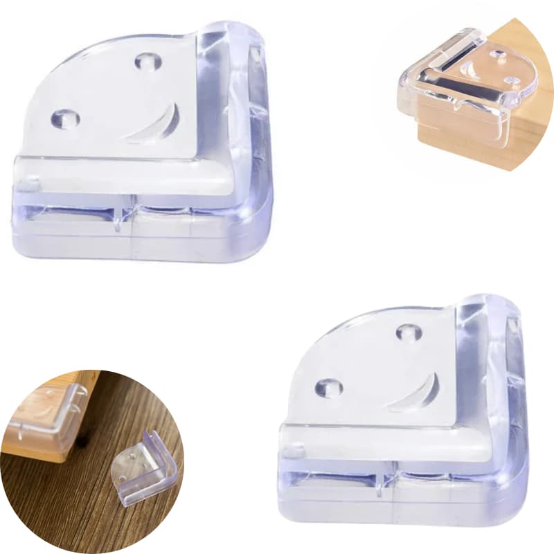 Kit 2 Protetor Silicone Quinas Cantos Mesa Moveis Proteção Segurança ENC1355