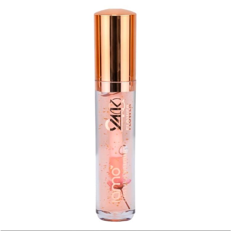 GLOSS IAMO MAGICO 24K FLOWER | Brilho com Ouro + Hidratação | Muda de cor com o Ph da pele 4ml