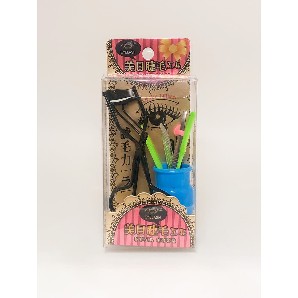 Kit Para Sobrancelhas/Cílios Com Curvex/Pinça/Pente Sobrancelhas