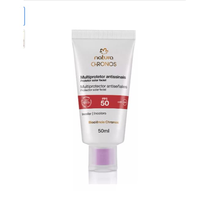 Natura Multiprotetor Facial Antissinais Fps 50 Chronos 50ml