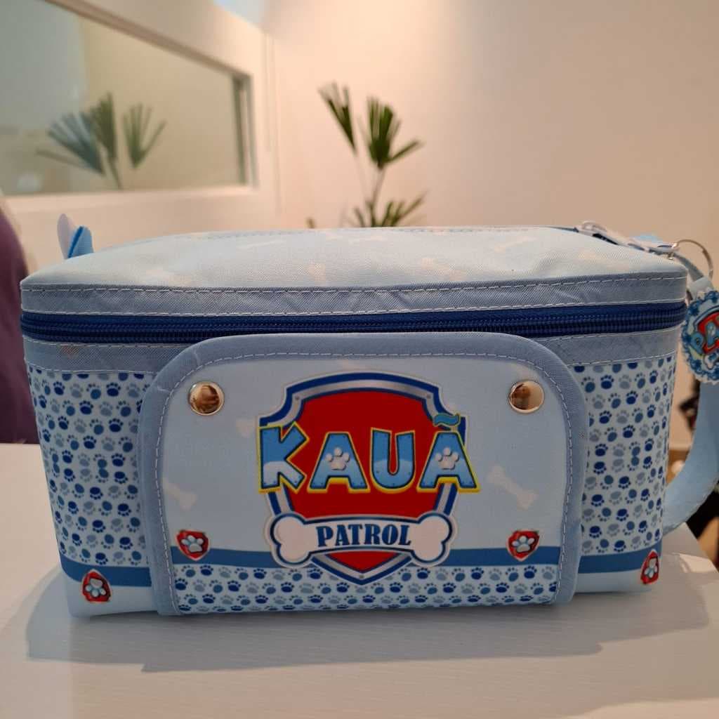 Nécessaire Personalizada - Bolsa Maternidade - Porta Fraldas  - Higiene do Bebê - Patrulha Canina