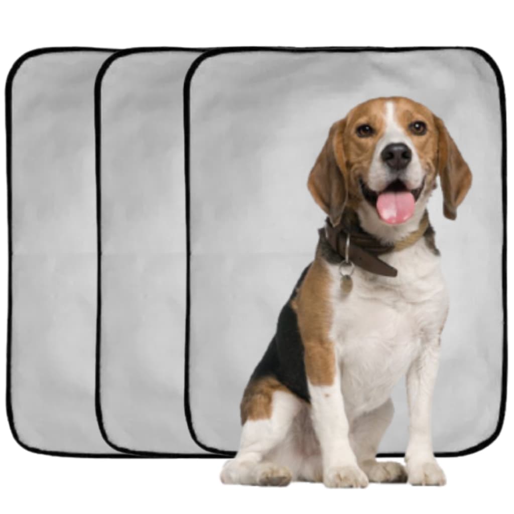 Kit 3 Tapetes Higiênico 200 Lavagens Grande Cães e Gatos Fundo Impermeável