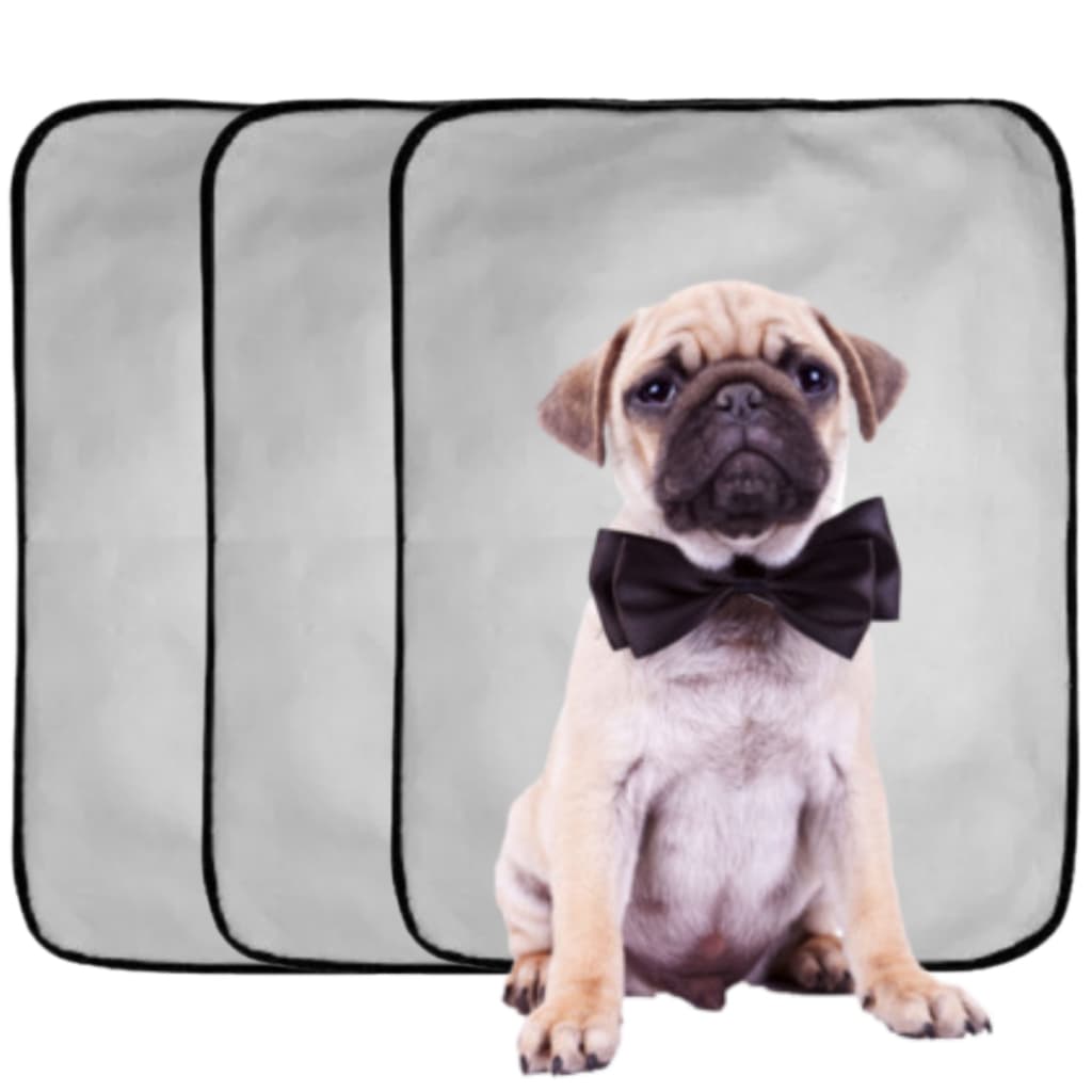 Kit 3 Tapetes Higiênicos Ultra Absorvente Reutilizável Para Cães e Gatos Lavável