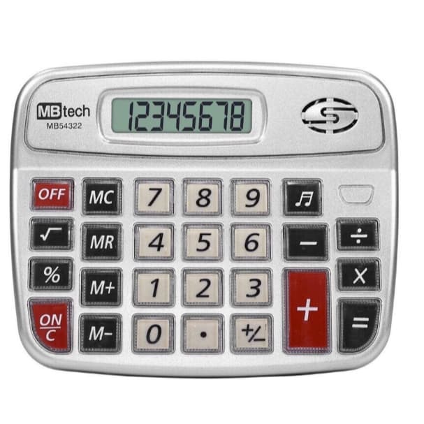 Calculadora de mesa comercial calculadora de ferramenta de exame de papelaria para estudantes de 8 dígitos