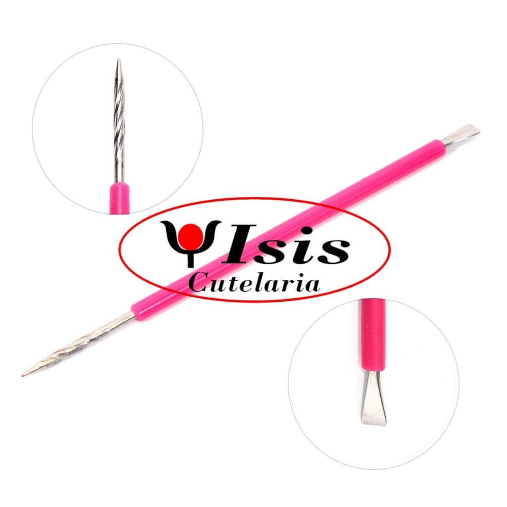 Espátula Bastão Isis Cutelaria mista Inox Palito Pink