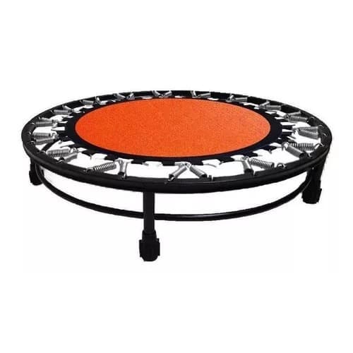 Cama Elástica Mini Jump Profissional 180kg C/ Aro De Reforço  LARANJA