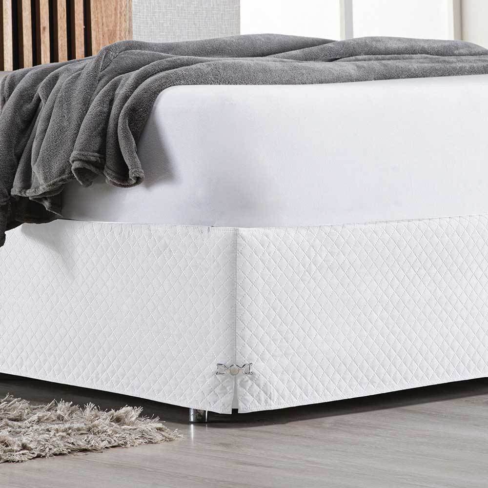 Saia Box para Cama Casal Padrão - 1,38 x 1,88 - Saia Box Matelada