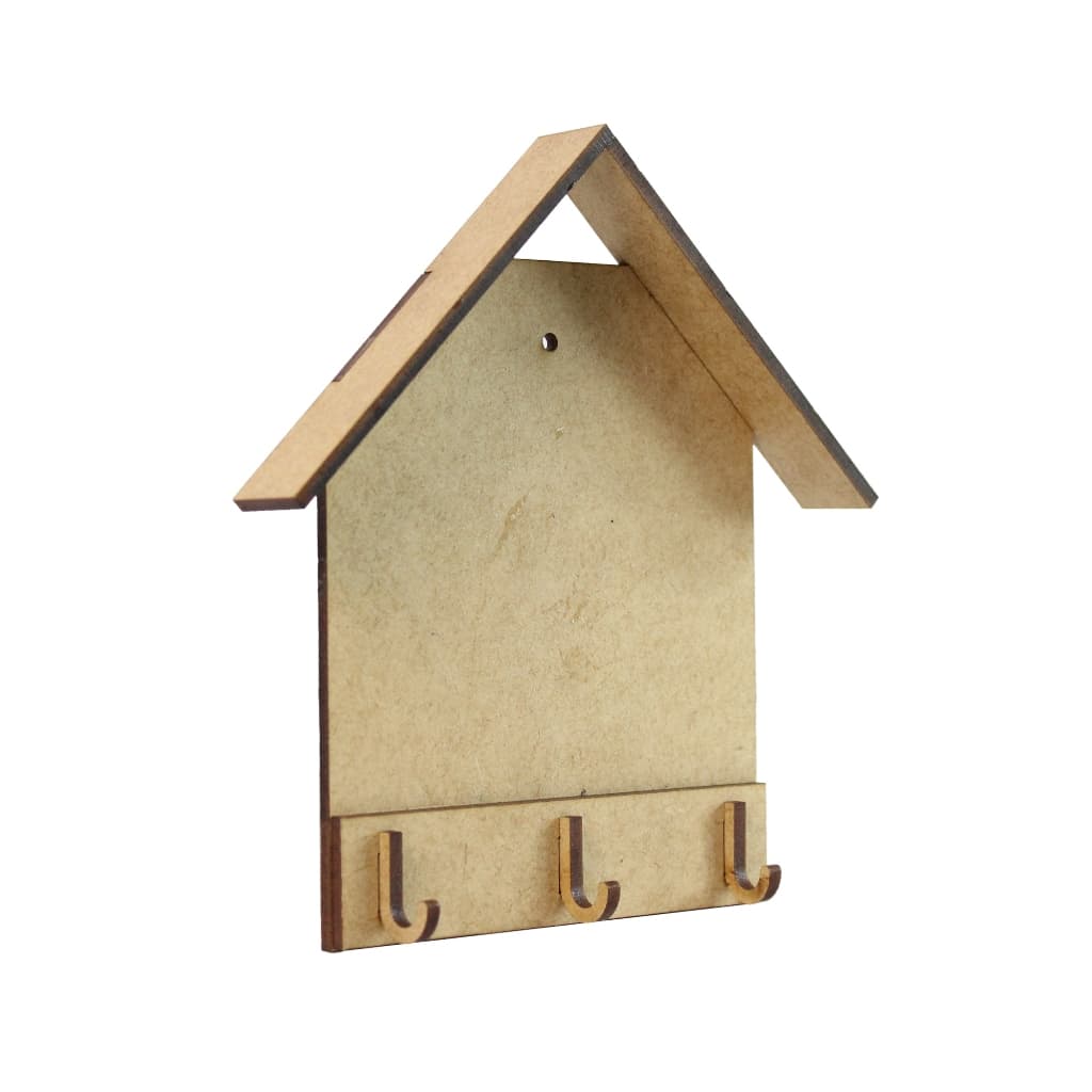 Kit Porta Chaves Casinha/Casa mdf Cru - Lembrancinha Decorativa