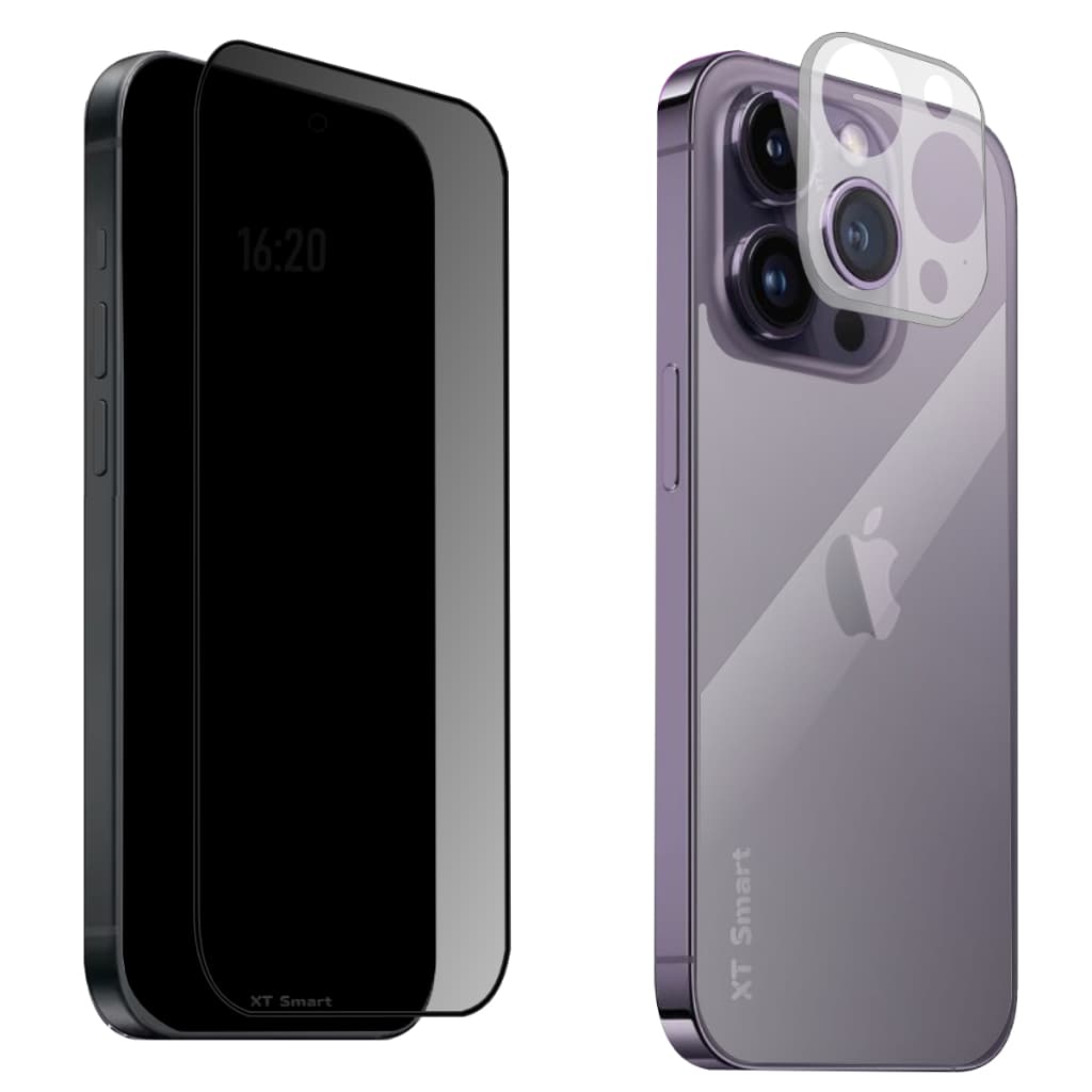 Película Privacidade 3D Para IPhone 14 Pro Max | Película Traseira 9D | Película da Câmera 3D