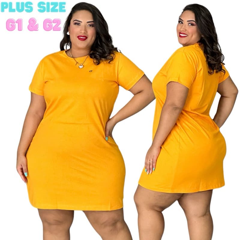 Vestidos Moda Plus Size Moda Evangélica Vestido Liso