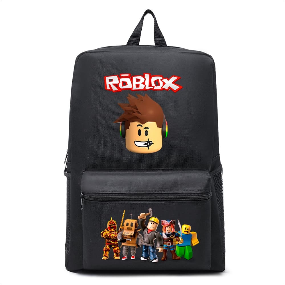 MOCHILA ESCOLAR ROBLOX GRANDE REFORÇADA TEMAS UNISEX INFANTIL PROMOÇAO
