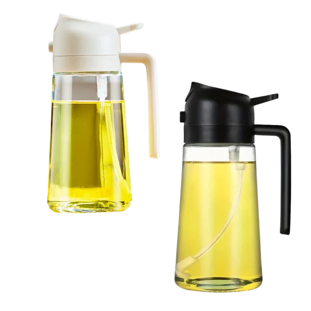 Porta Azeite de Vidro 400ml Frasco de Spray Azeite/Óleo Borrifador 400ml