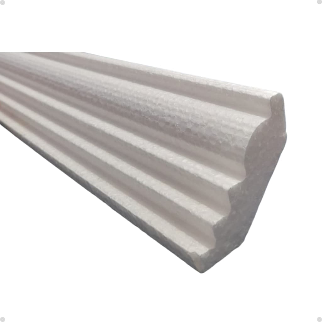 Moldura Teto Isopor EPS Sanca Roda Forro roda teto Kit 15 metros 15 cm - PP 15