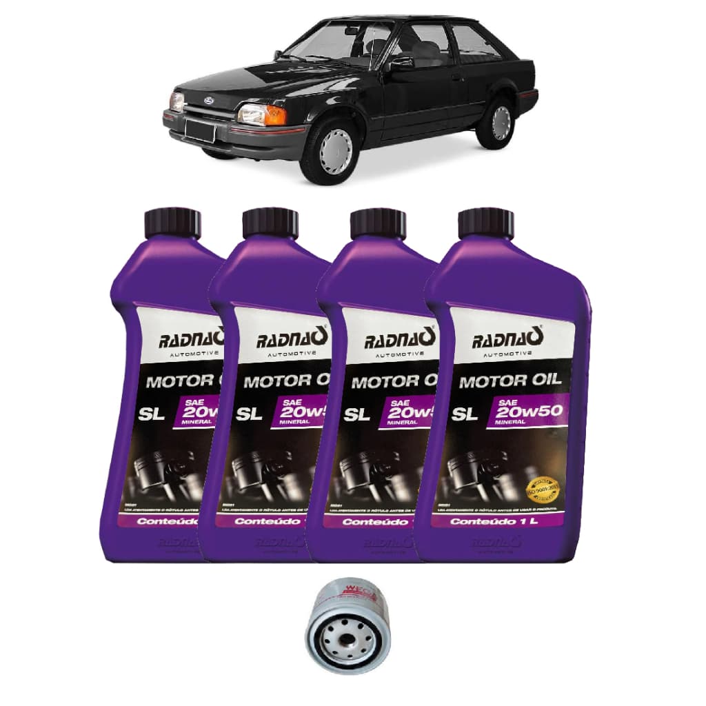 Kit Óleo Motor 20w50 E Filtro Escort Hobby Cht 1.0 1.6
