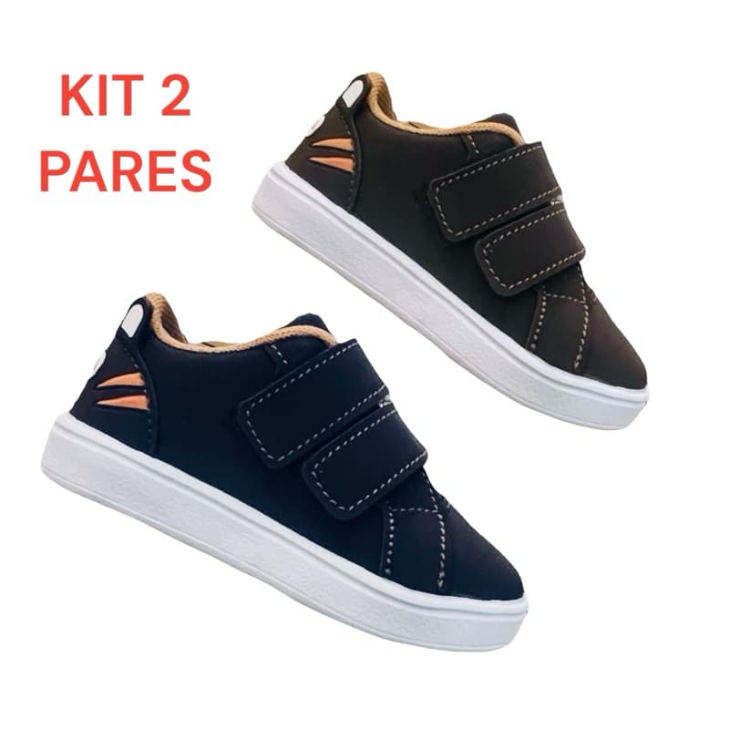 kit tênis infantil tigrinho para baby