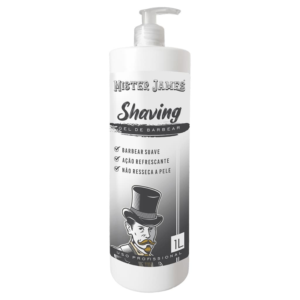 Gel De Barbear Transparente Shaving Mister James 1000ml