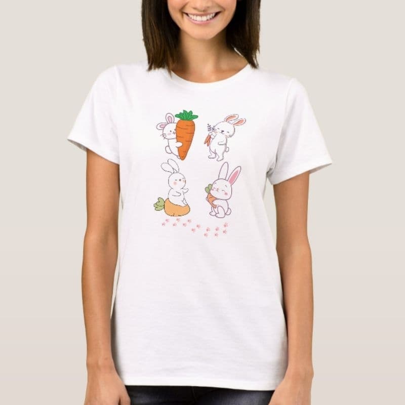 Camiseta Coelhinho Fofo Mãe de Pet Coelho Fofinhos