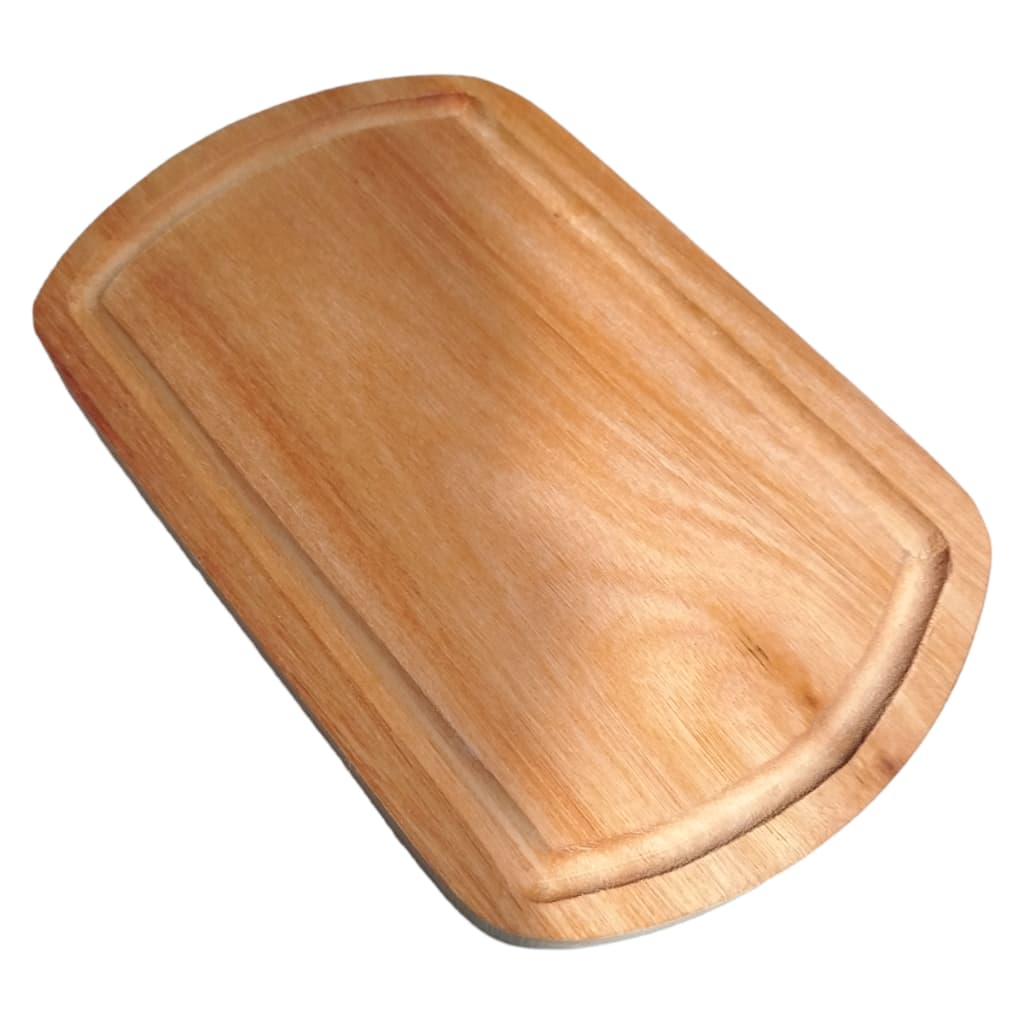 Tabuas de Corte Artesanais Tabua de Carne em Madeira Modelo Oval