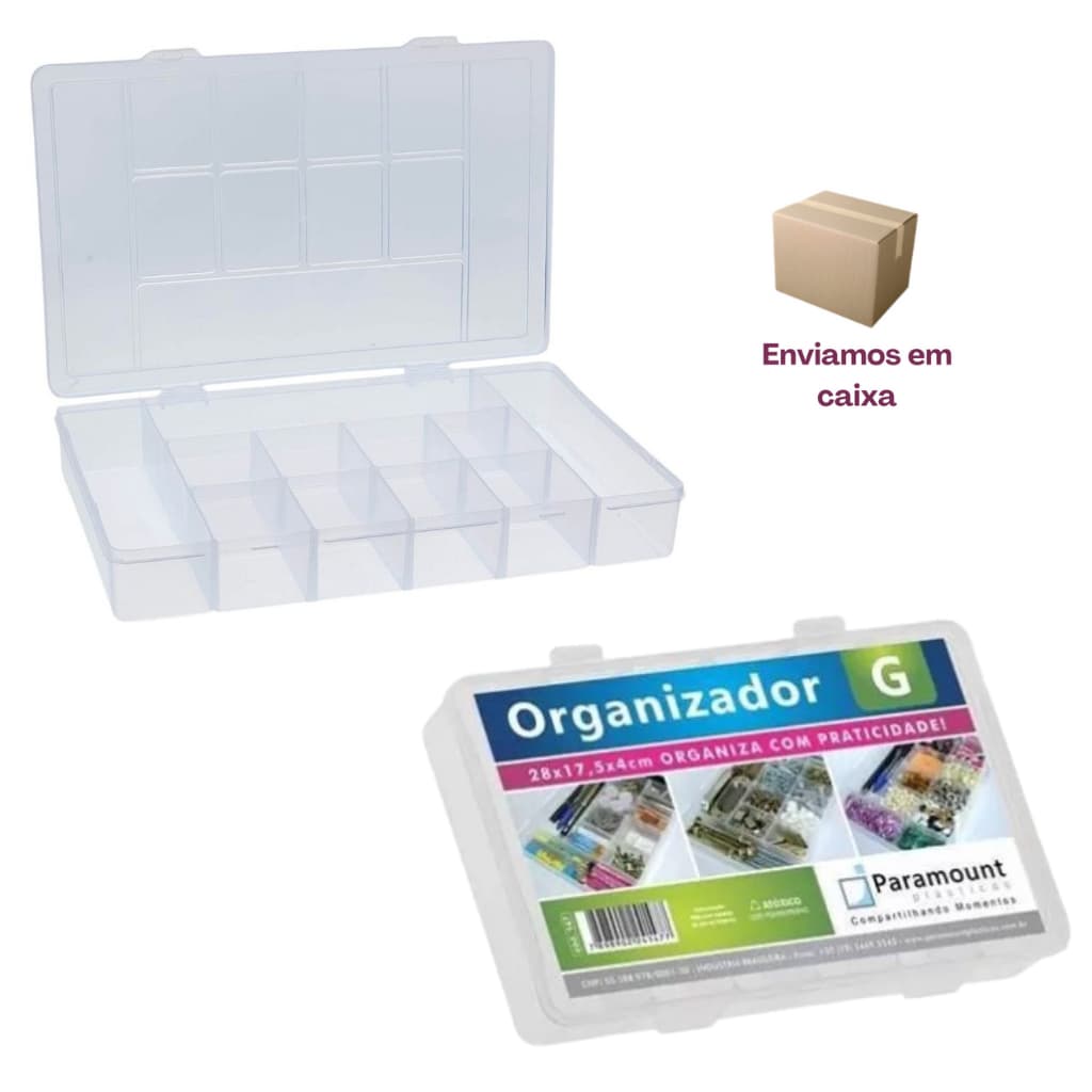 Caixa Organizadora Box Organizador G - 11 Divisórias