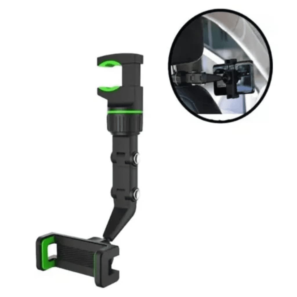 Suporte Celular Veicular Carro Rotação 360° P/ Retrovisor
