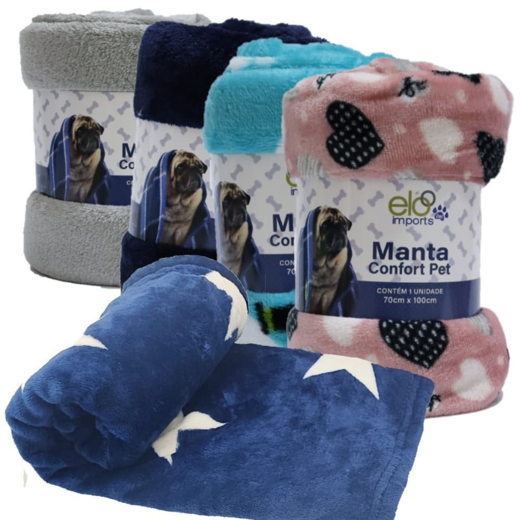 Manta Cobertor Pet Cachorro Gato Microfibra A Sua Escolha