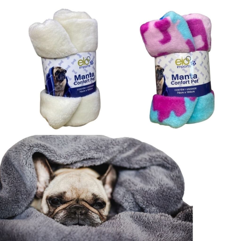 Manta Microfibra Pet Gato Cachorro 70 X 100