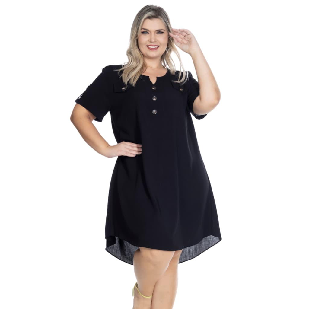 Vestido chamise plus size