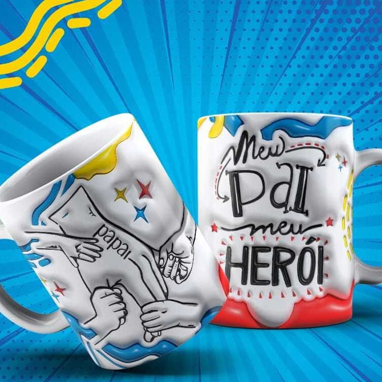Caneca Personalizada Dia Dos Pais Segurando Mão do Pai Segurando A Mão Da Vovô*** NÃO COLOCAMOS NOME**