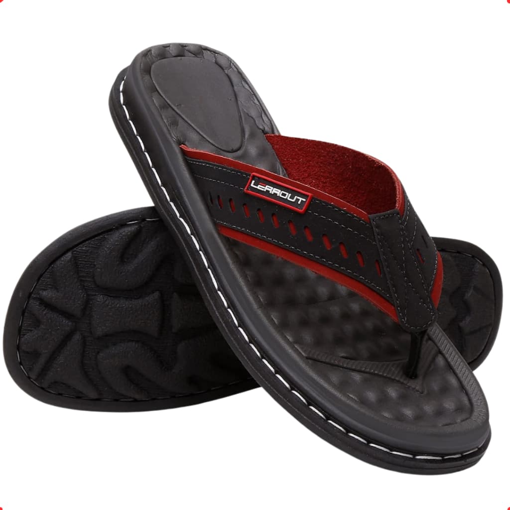 Chinelo Masculino Ortopédica Antistress em Couro Legítimo
