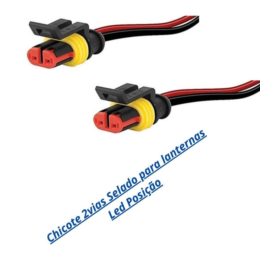 CHICOTE PLUG CONECTOR LANTERNA LATERAL DE POSIÇAO DELIMITADORA FAROL MILHA PALIO