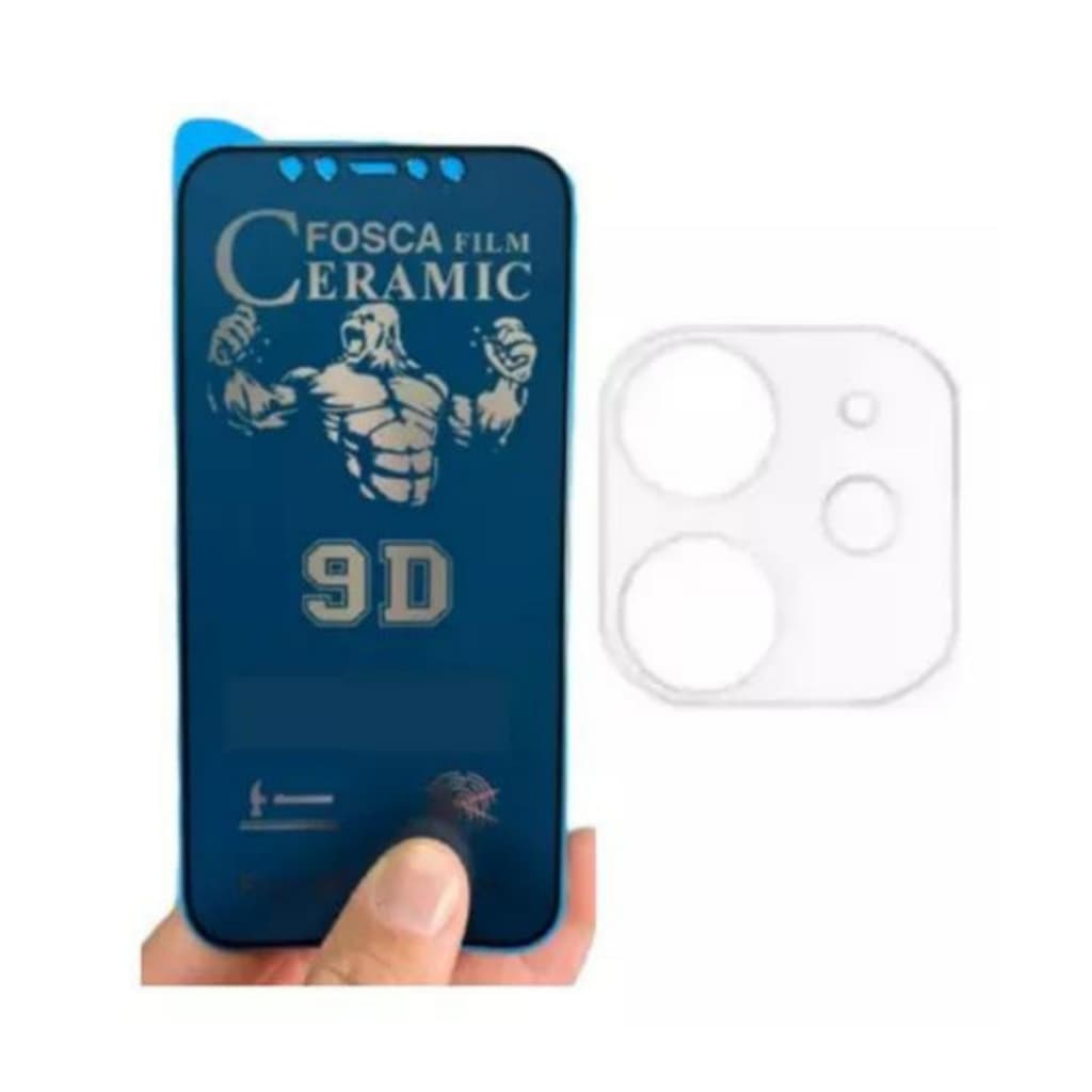 Película 3d Fosca Gel + Pelicula Câmera Para iPhone 15 15 pro 15 promax