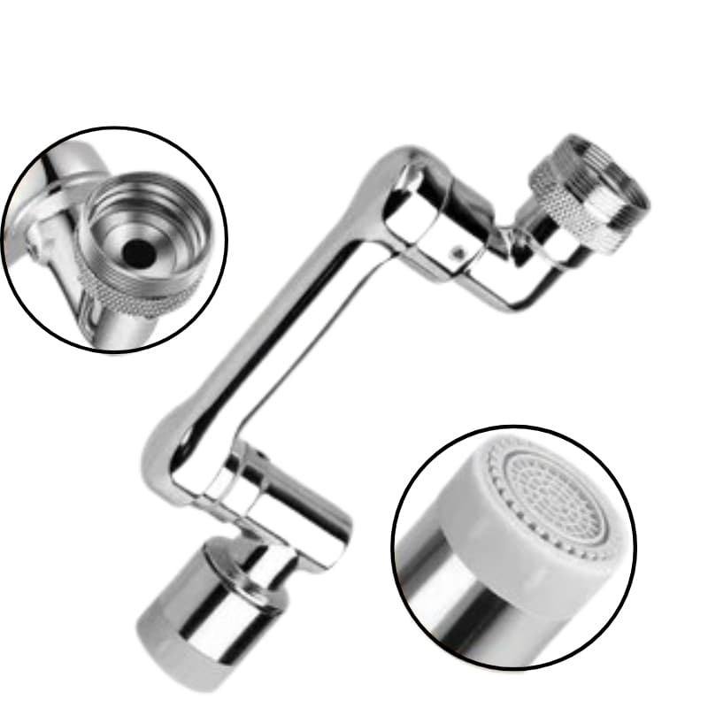 Extensor Prolongador Adaptador de Torneira Universal Giratório Rotação 360 Chuveirinho