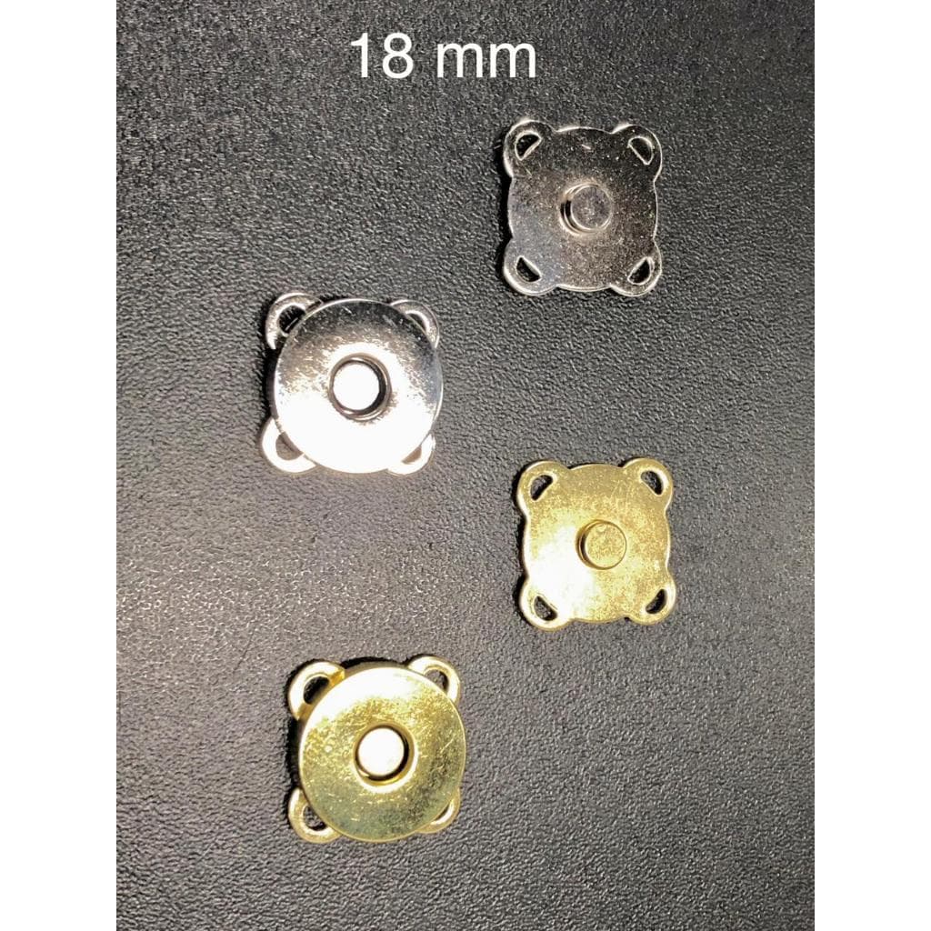 Botão Magnético Imantado Imã 18 mm para Costura - 10 unidades