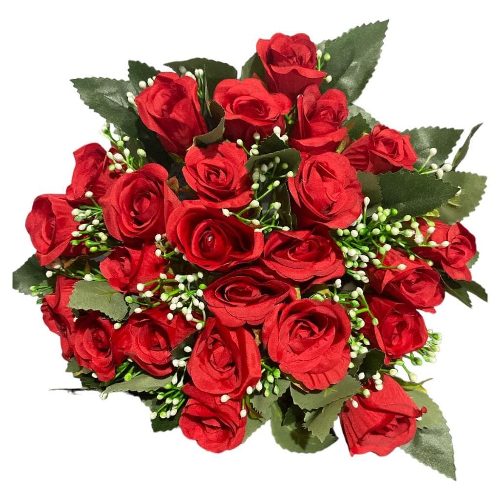 Buque De Rosas Grande Flor Artificial Qualidade Realismo Ju
