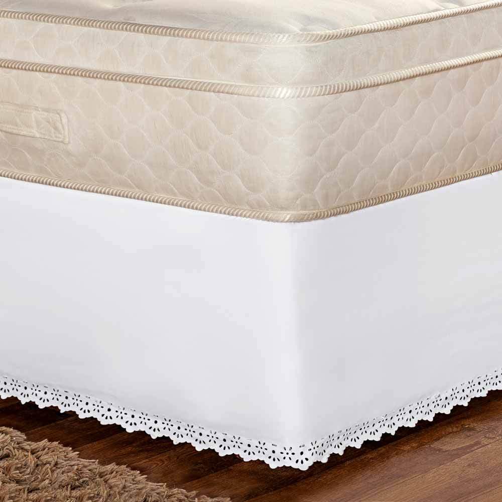 SAIA BOX VITTA QUEEN 01 Saia Box 1,98m x 1,58m x 28cm- Detalhes Em bordado