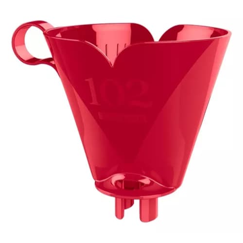 Suporte Plástico Para Filtro De Café 102 Vermelho Sanremo